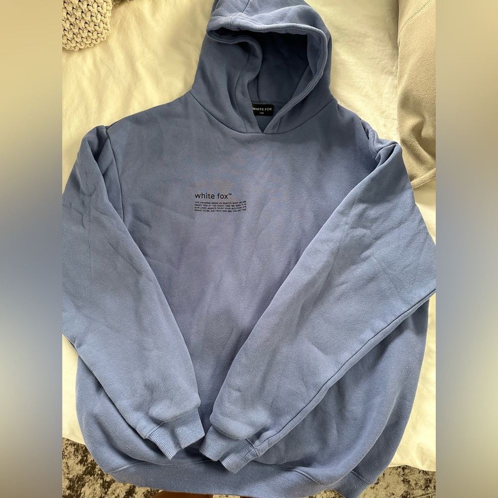 White Fox Boutique Blue Hoodie